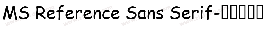 MS Reference Sans Serif字体转换